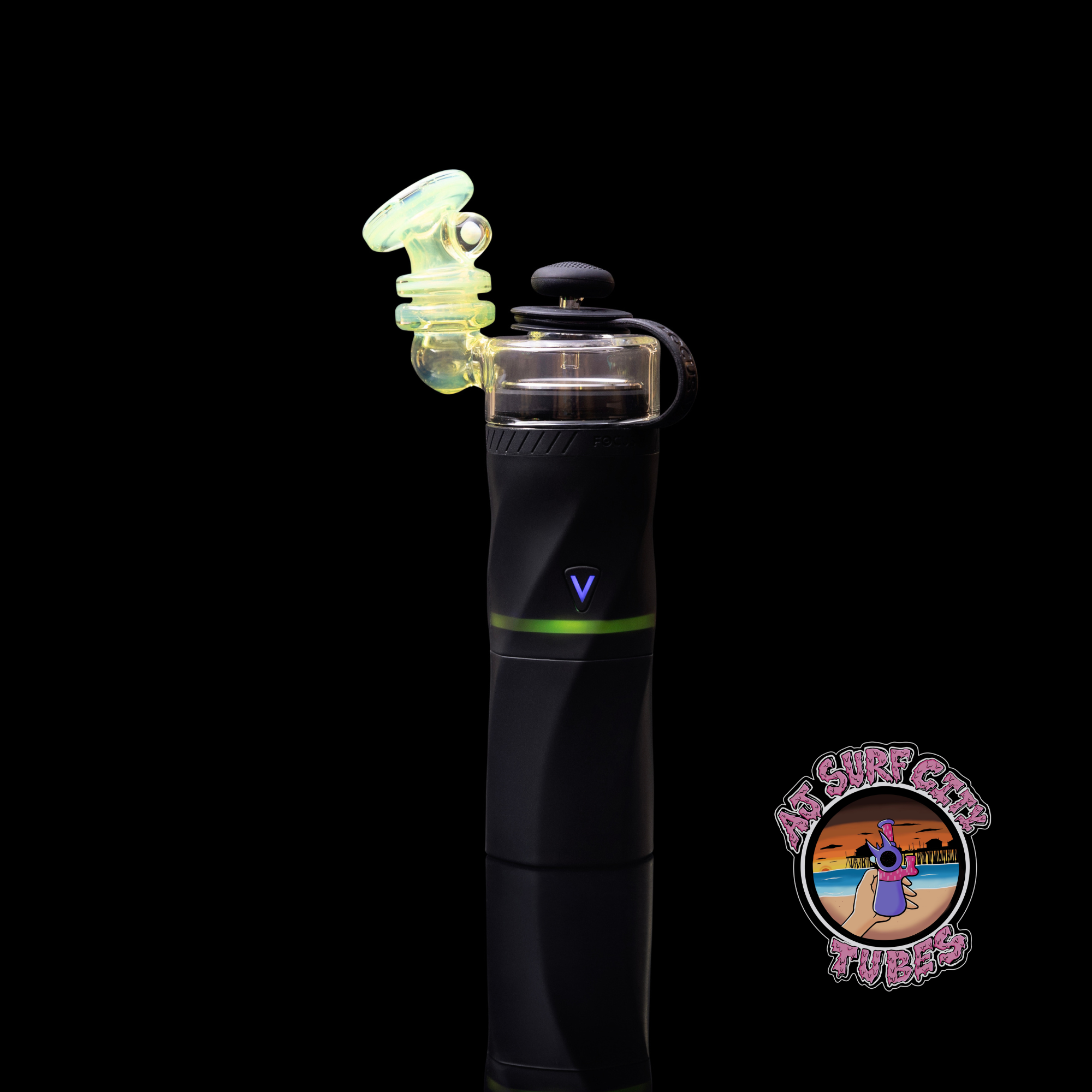 AJ Surf City AERIS Dry Top Worked Light Green