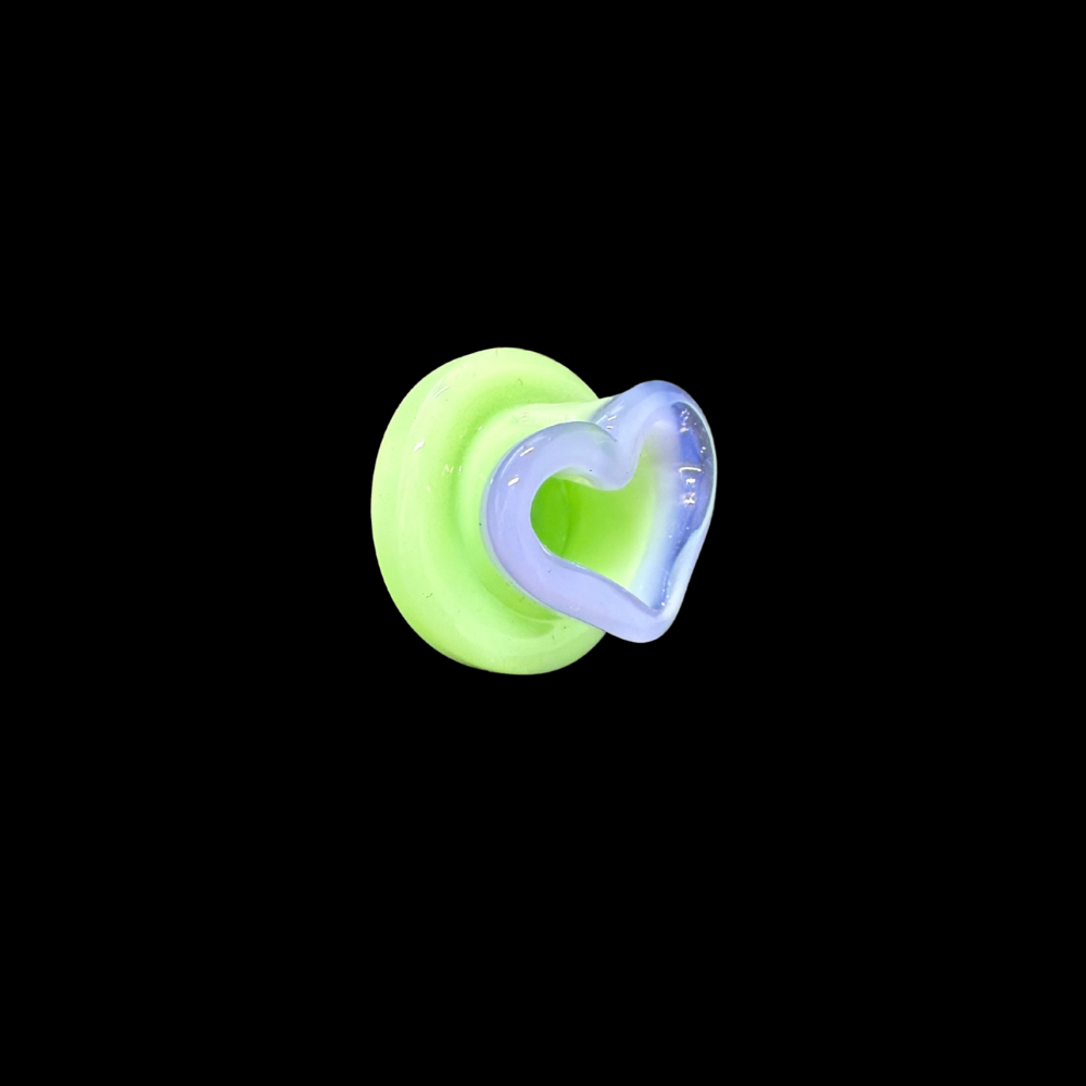 Saki Heart Carb Cap Purple & Green
