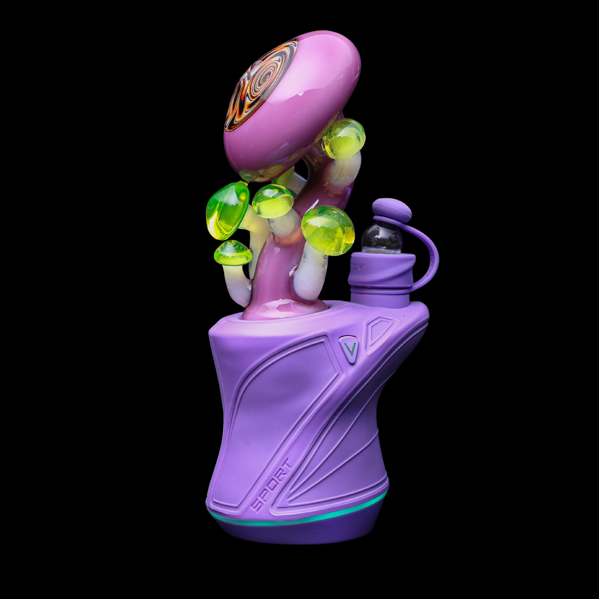 Carsten Glass CARTA Top - Mushroom Milky Purple