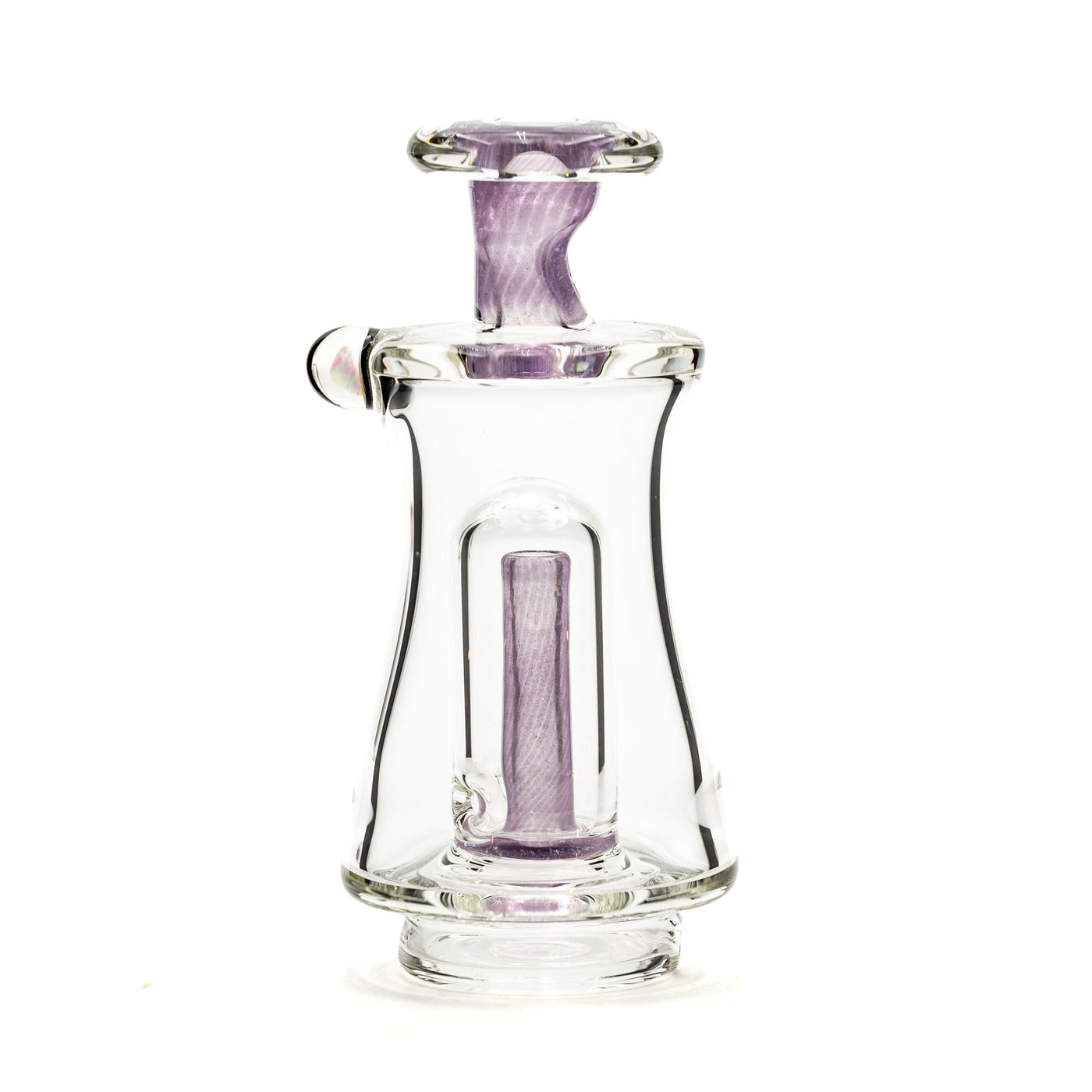 AJ Surf City Worked Stem Glass Top Transparent Purple