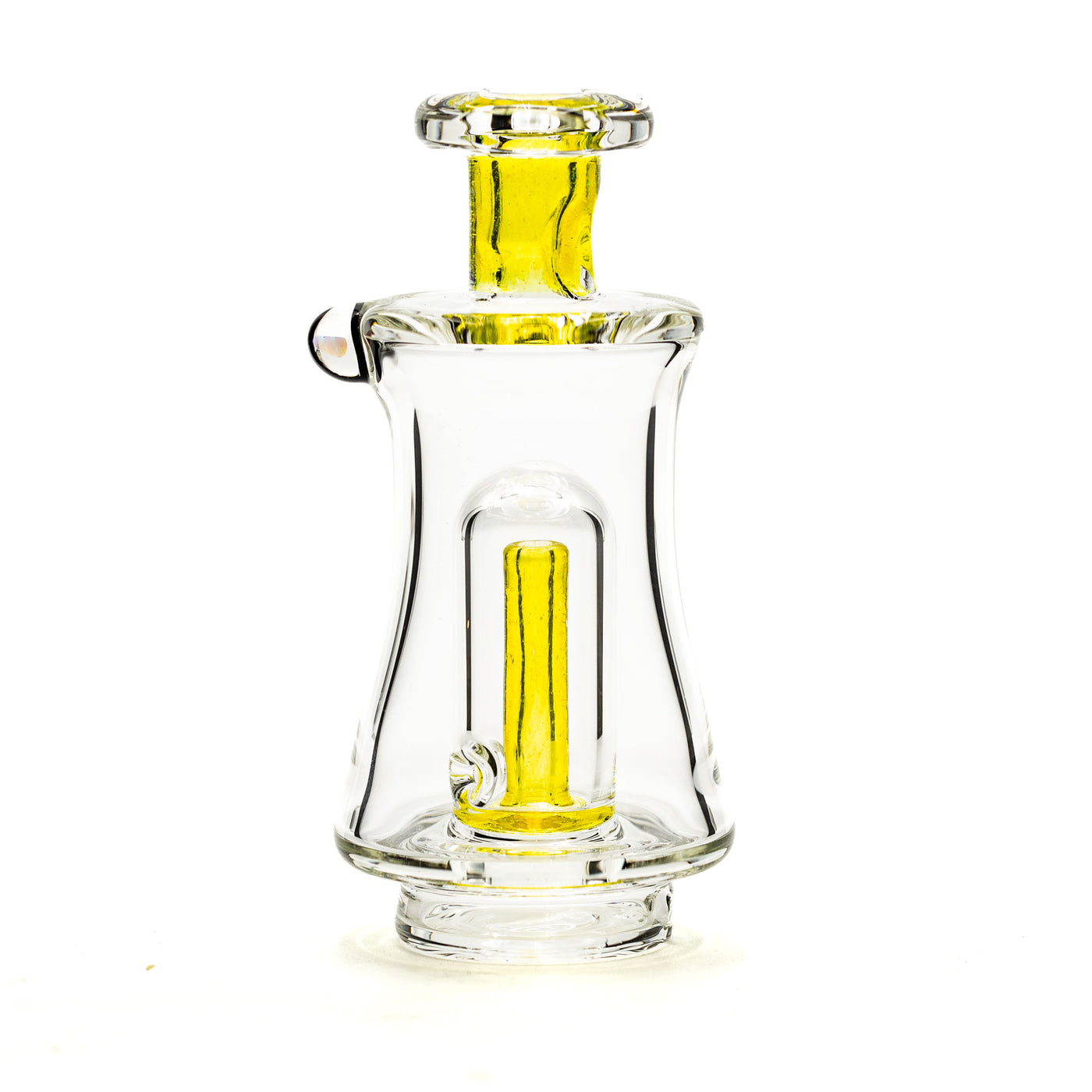 AJ Surf City Worked Stem Glass Top Transparent Yellow