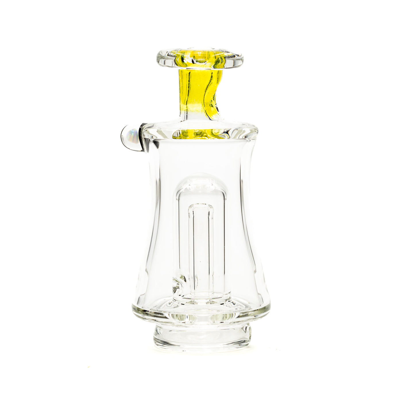 AJ Surf City Worked Neck Glass Top Transparent Yellow