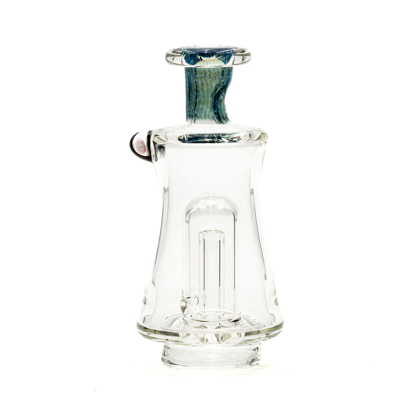 AJ Surf City Worked Neck Glass Top Transparent Blue