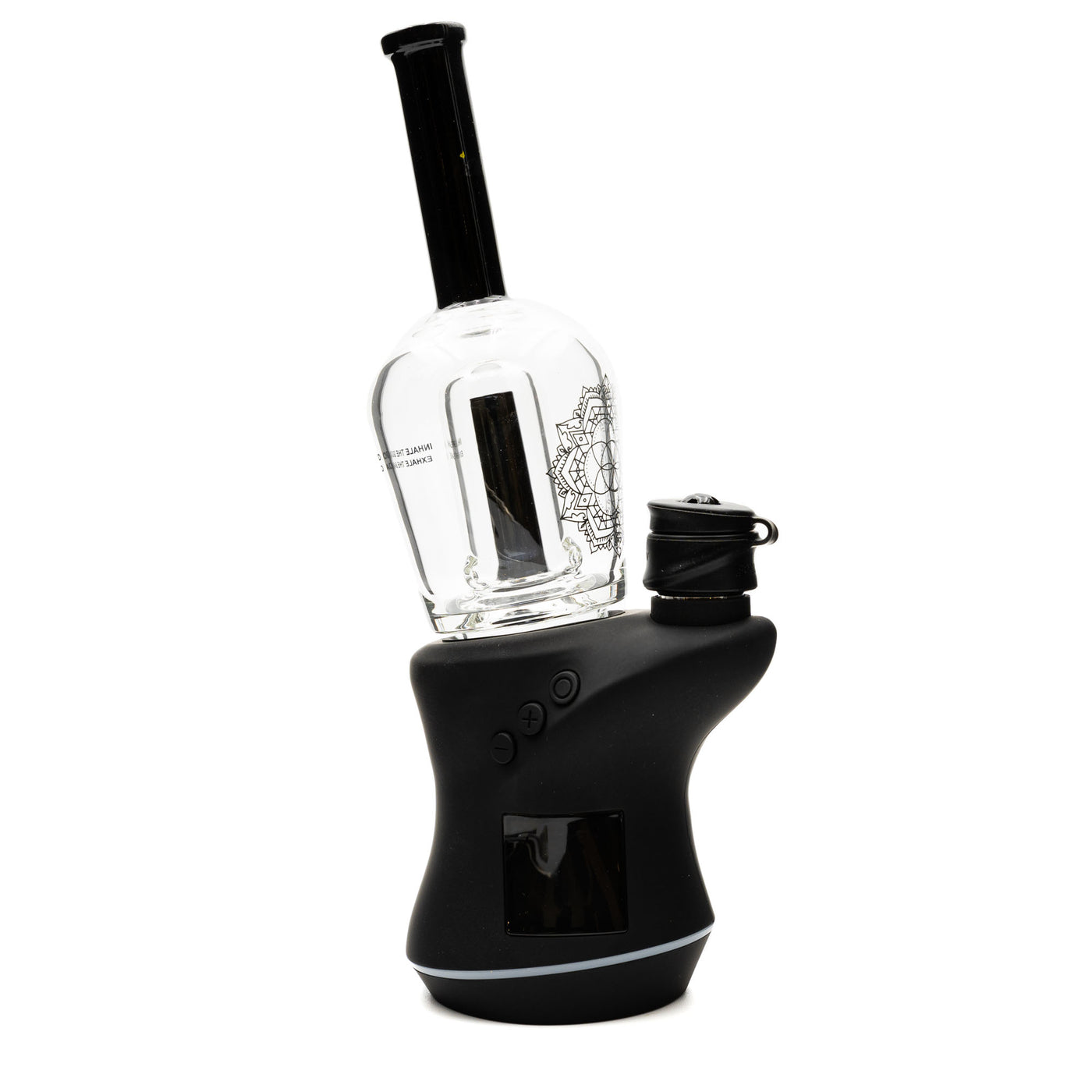 iDab CARTA Bottle Top - Worked Stem Black and Clear