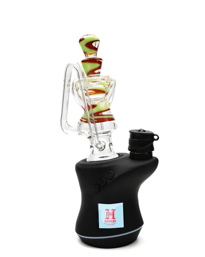 Kosher Glass CARTA Glass Top Mini Quad - Green & Purple Swirl