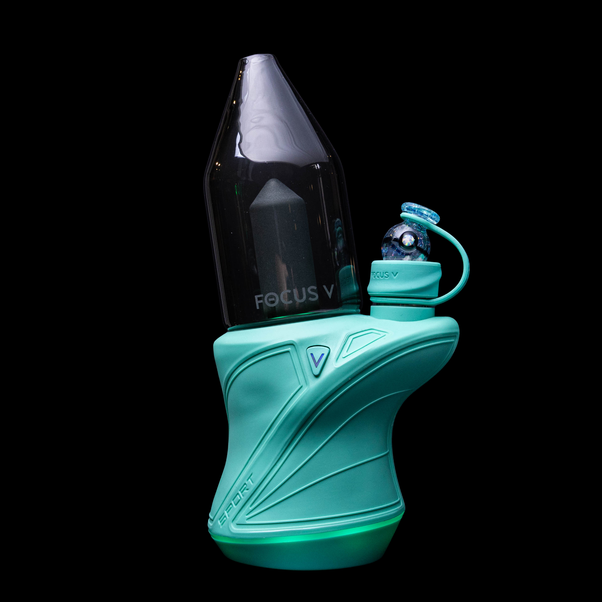 Dani Girl Glass Pokeball Bubble Cap - Teal