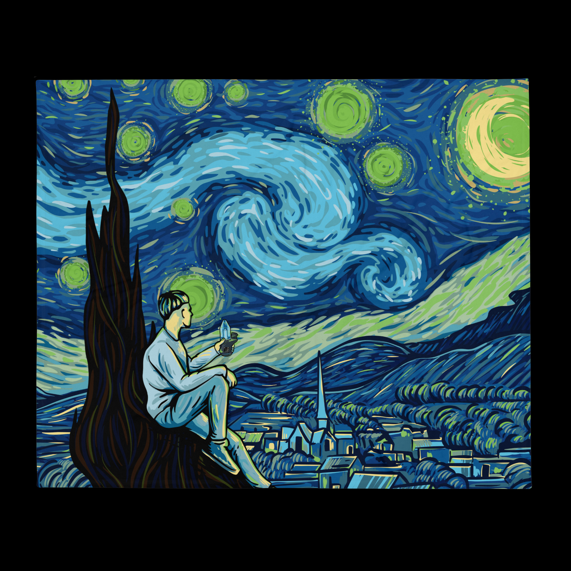 CARTA Starry Night Throw Blanket