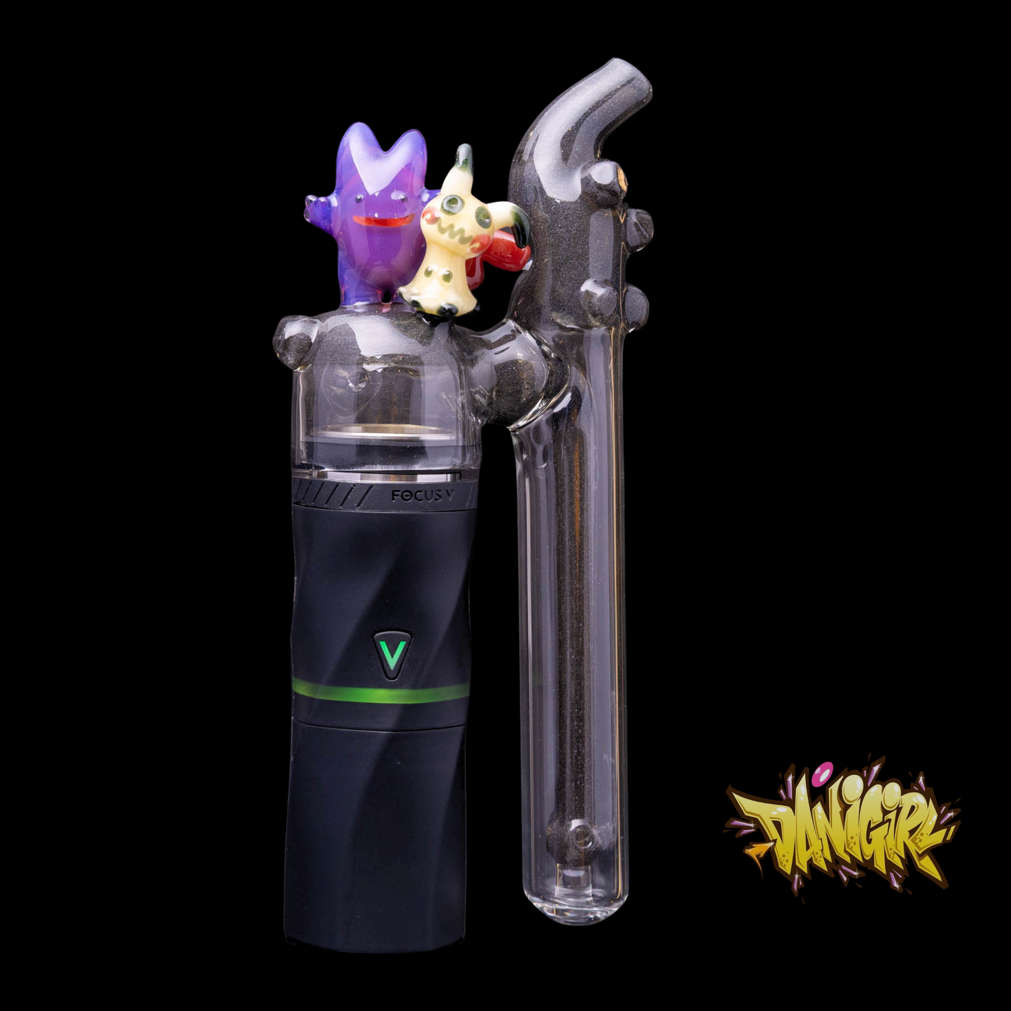 Dani Girl Glass AERIS Top - Black Gengar