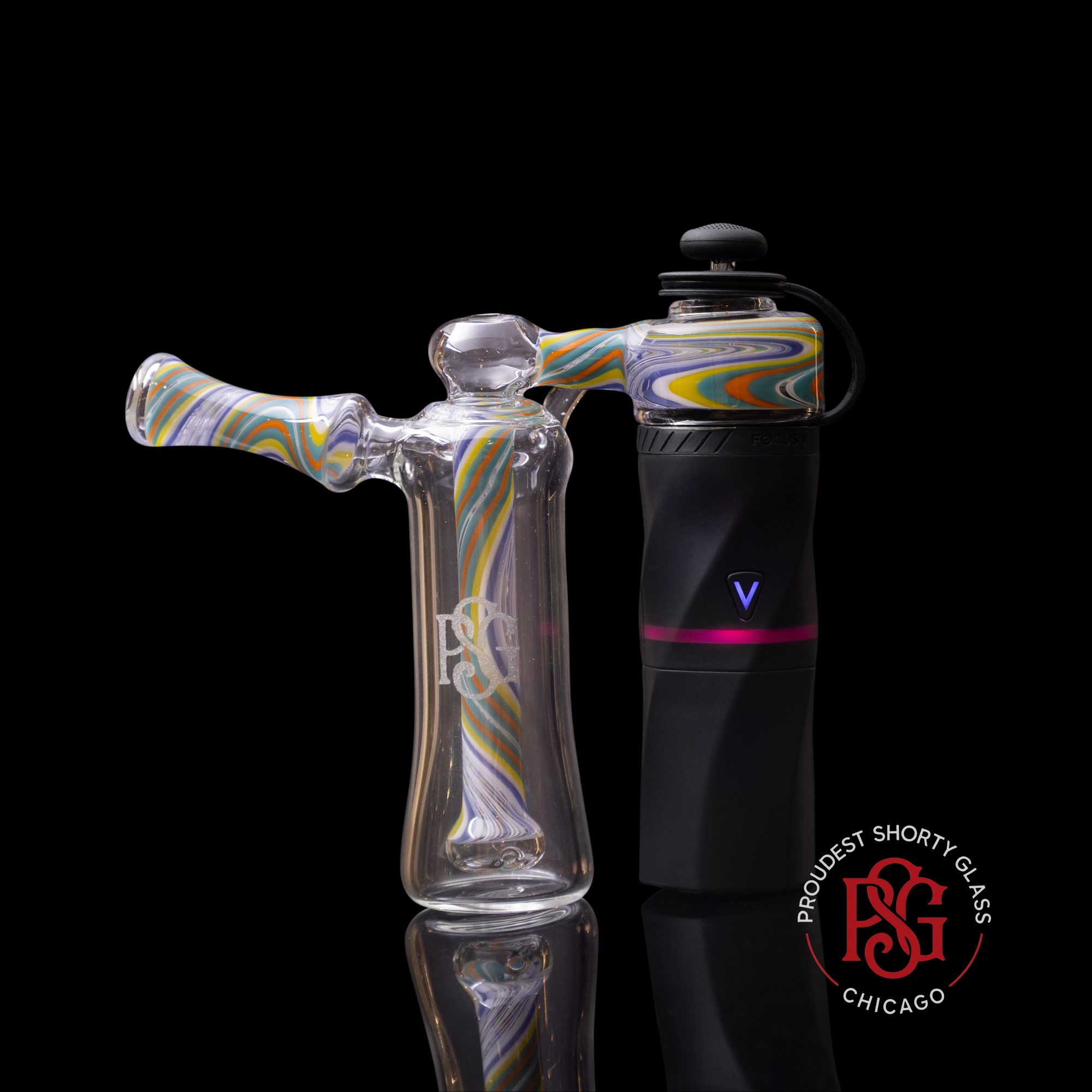 PSG Glass AERIS Chugger - Ripple Yellow