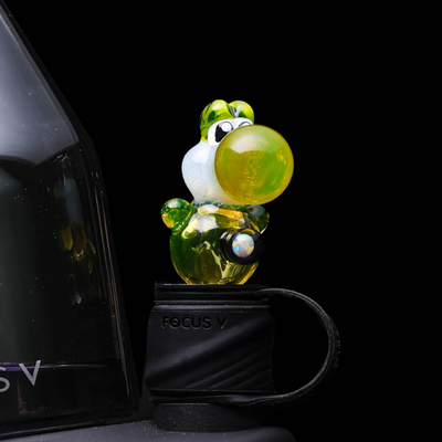 Dani Girl Glass Control Stick Insert Yoshi Yellow