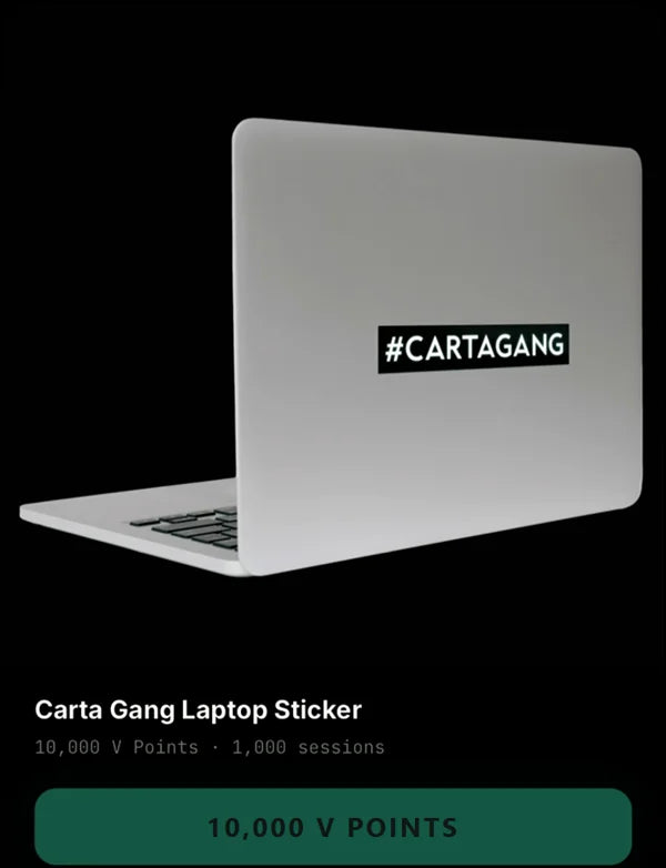 CARTA Gang Laptop Sticker – 10,000 V Points